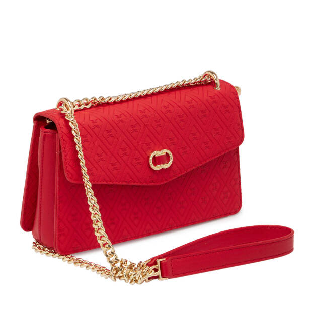 Kırmızı Print Kadın Çapraz Askılı Çanta - S25Y1PR09176-S4R - 2