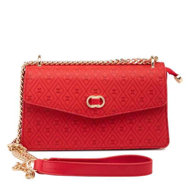 Kırmızı Print Kadın Çapraz Askılı Çanta - S26Y1PR09176-S4R 