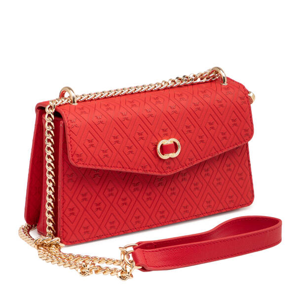 Kırmızı Print Kadın Çapraz Askılı Çanta - S26Y1PR09176-S4R - 2