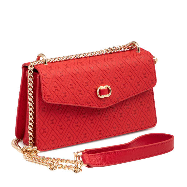 Kırmızı Print Kadın Çapraz Askılı Çanta - S26Y1PR09176-S4R - 2