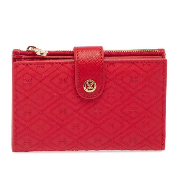 Kırmızı Print Kadın Cüzdan - S1CB00055816-S4R - 2