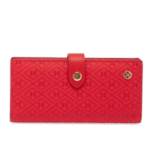 Kırmızı Print Kadın Cüzdan - S1CB00055819-S4R - 2
