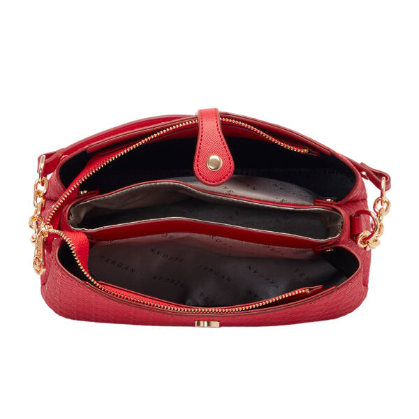 Kırmızı Print Kadın Omuz Çantası - S1WPR0000802-S4R - 4