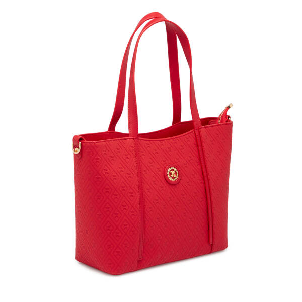 Kırmızı Print Kadın Omuz Çantası - S1WPR0000804-S4R - 2