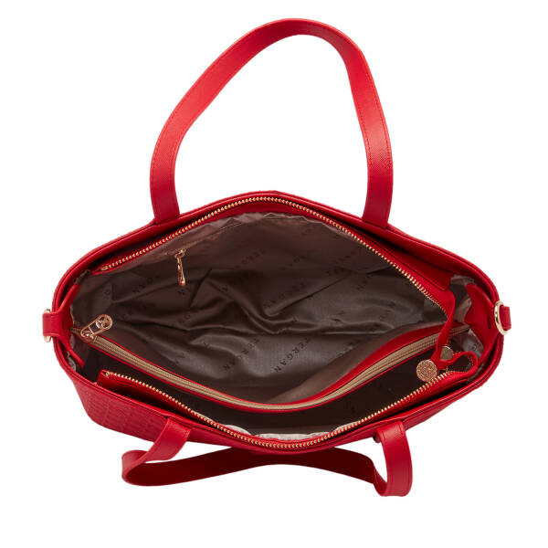 Kırmızı Print Kadın Omuz Çantası - S1WPR0000804-S4R - 4