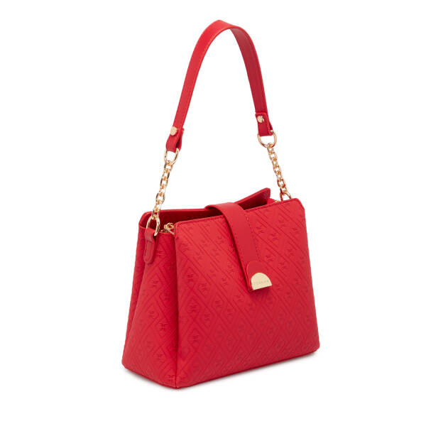 Kırmızı Print Kadın Omuz Çantası - S25K1PR09178-S4R - 2