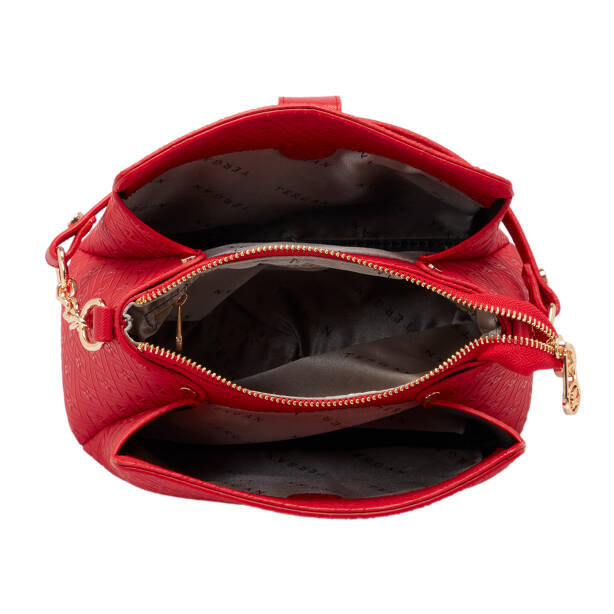 Kırmızı Print Kadın Omuz Çantası - S25K1PR09178-S4R - 4