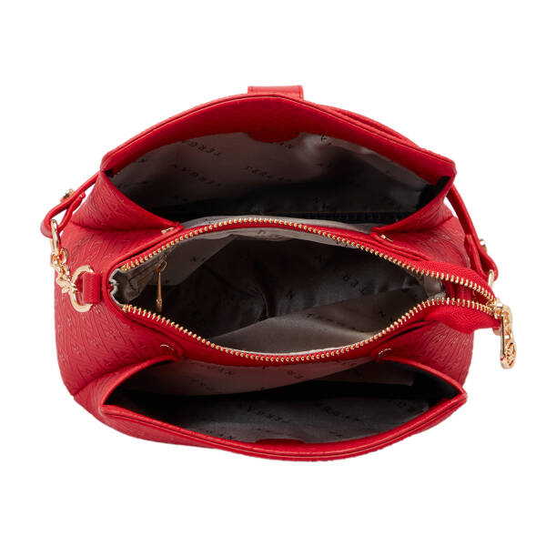 Kırmızı Print Kadın Omuz Çantası - S25K1PR09178-S4R - 4