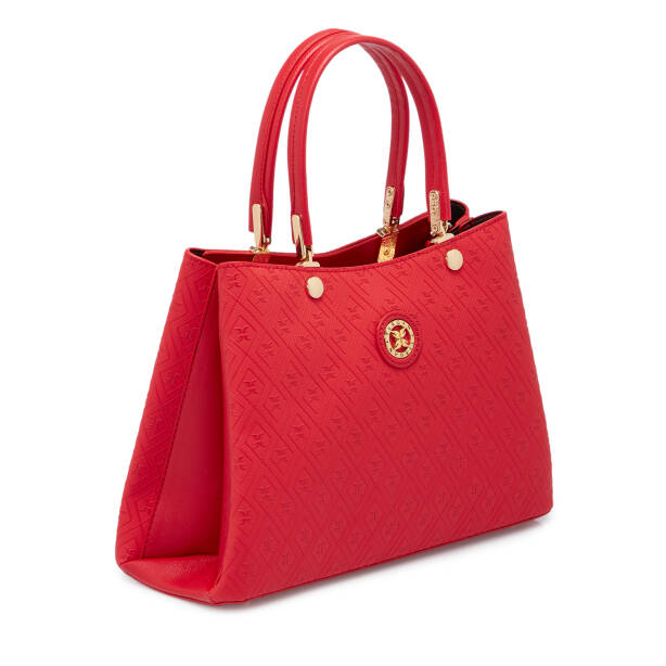 Kırmızı Print Kadın Omuz Çantası - S25K1PR09185-S4R - 2