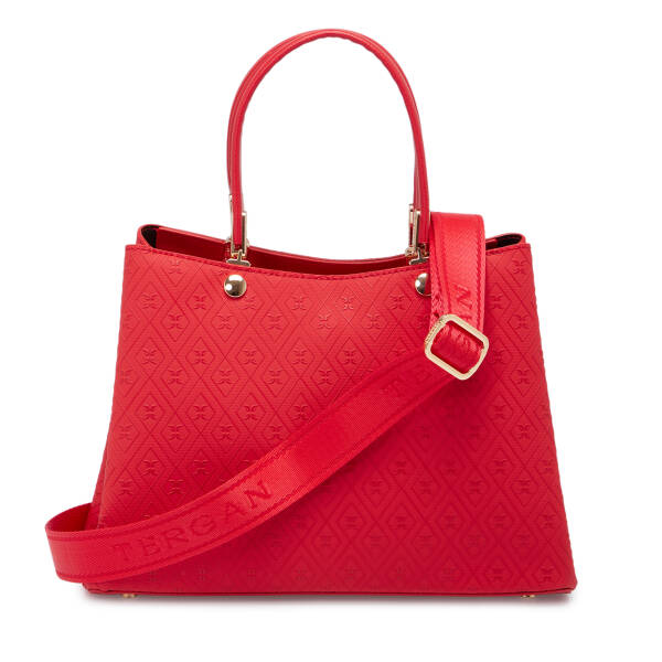 Kırmızı Print Kadın Omuz Çantası - S25K1PR09185-S4R - 3