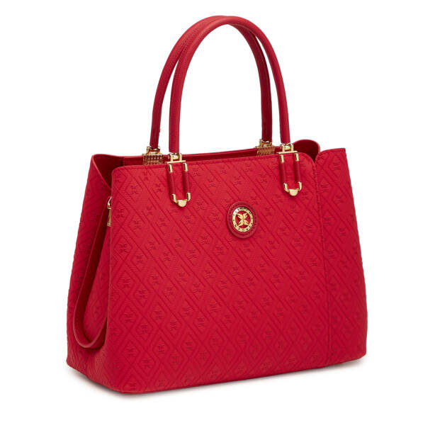 Kırmızı Print Kadın Omuz Çantası - S25K1PR09190-S4R - 2