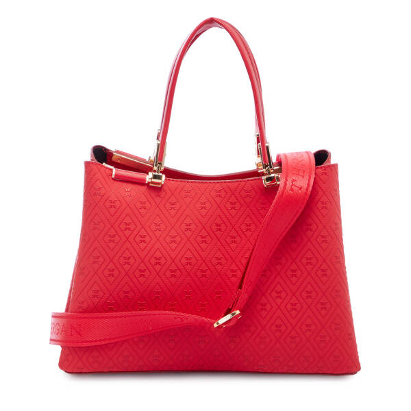 Kırmızı Print Kadın Omuz Çantası - S25Y1PR09161-S4R - 3