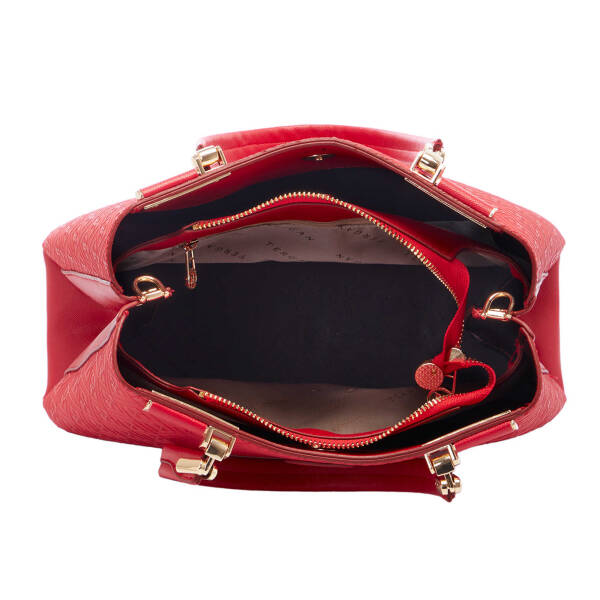 Kırmızı Print Kadın Omuz Çantası - S25Y1PR09161-S4R - 4