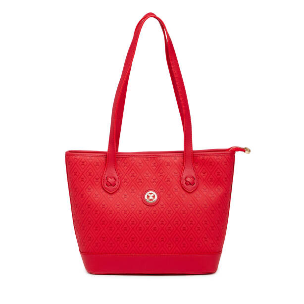 Kırmızı Print Kadın Omuz Çantası - S26Y1PR09194-S4R 