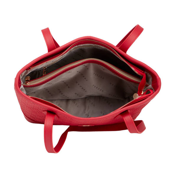 Kırmızı Print Kadın Omuz Çantası - S26Y1PR09194-S4R - 4