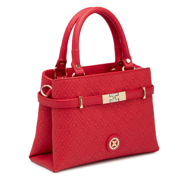 Kırmızı Print Kadın Omuz Çantası - S26Y1PR09196-S4R - 2