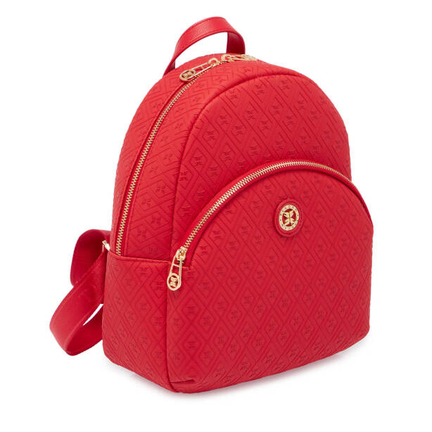 Kırmızı Print Kadın Sırt Çantası - S1SR00079603-S4R - 2