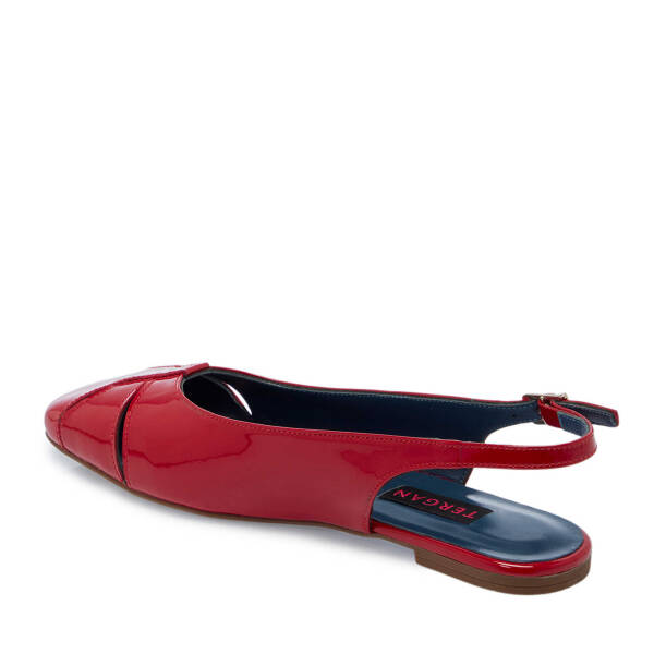 Kırmızı Rugan Deri Kadın Babet - K25Y1AY67911-D02 - 2
