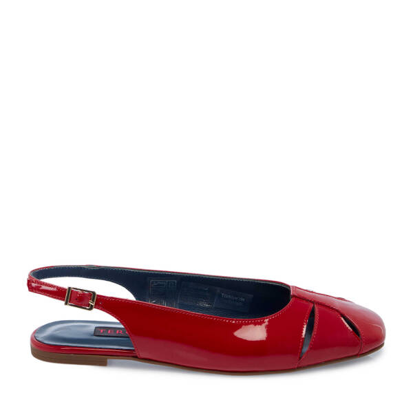 Kırmızı Rugan Deri Kadın Babet - K25Y1AY67911-D02 - 3