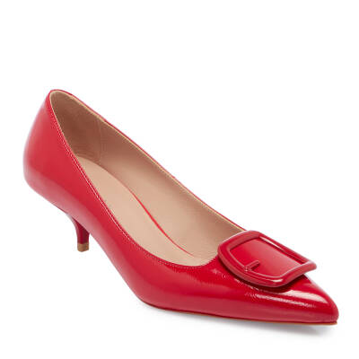  Kırmızı Rugan Deri Kadın Stiletto - K24I1AY67466-D02 - 1