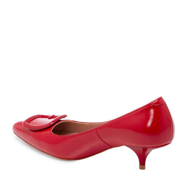 Kırmızı Rugan Deri Kadın Stiletto - K24I1AY67466-D02 - Tergan