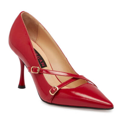 Kırmızı Rugan Deri Kadın Stiletto - K24S1AY67513-D02 