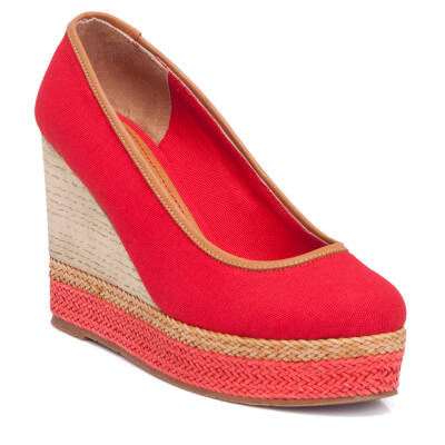  Kırmızı Tekstil Kadın Espadril - K19I1AY64453-B9L - 1