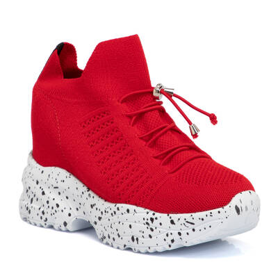  Kırmızı Tekstil Kadın Sneaker - K21I1AY65435-I48 