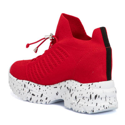  Kırmızı Tekstil Kadın Sneaker - K21I1AY65435-I48 - 2