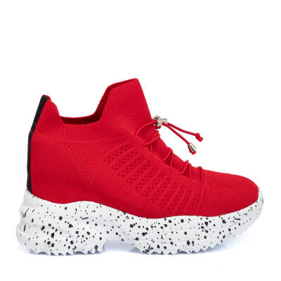  Kırmızı Tekstil Kadın Sneaker - K21I1AY65435-I48 - 3