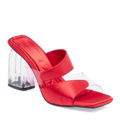 Kırmızı Vegan-Tekstil Kadın Terlik - K24Y1TR67427-A11 - 1