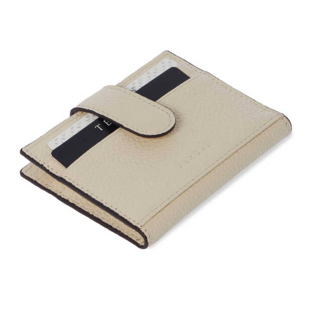 Krem Deri Erkek Kredi Kartlık - S1KK00001617-N30 