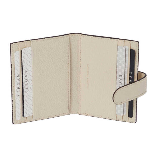 Krem Deri Erkek Kredi Kartlık - S1KK00001617-N30 - 2