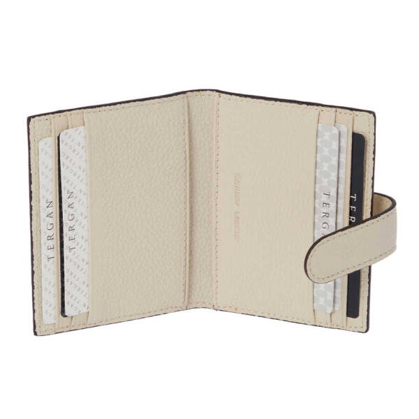 Krem Deri Erkek Kredi Kartlık - S1KK00001617-N30 - 2