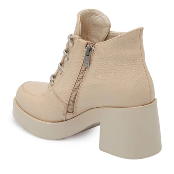 Krem Deri Kadın Bot - K25K1BT68197-N30 - 2