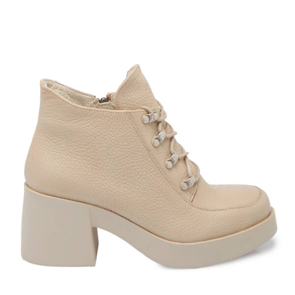 Krem Deri Kadın Bot - K25K1BT68197-N30 - 3