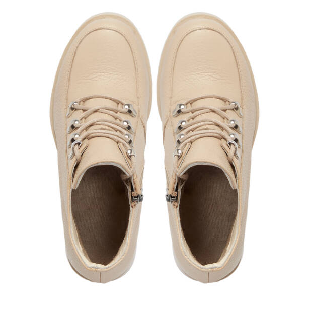 Krem Deri Kadın Bot - K25K1BT68197-N30 - 5