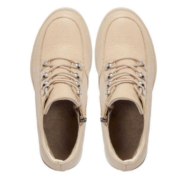 Krem Deri Kadın Bot - K25K1BT68197-N30 - 5