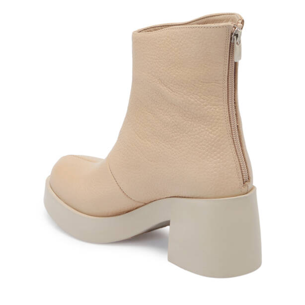 Krem Deri Kadın Bot - K25K1BT68198-N30 - 2