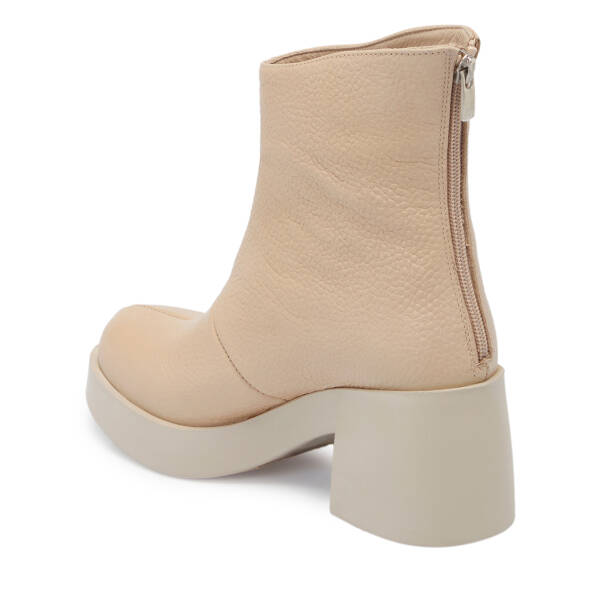 Krem Deri Kadın Bot - K25K1BT68198-N30 - 2