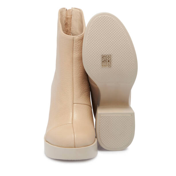Krem Deri Kadın Bot - K25K1BT68198-N30 - 4
