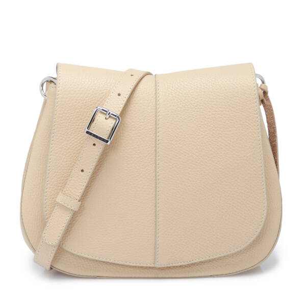 Krem Deri Kadın Çapraz Askılı Çanta - S25K1BC80241-N30 - 1
