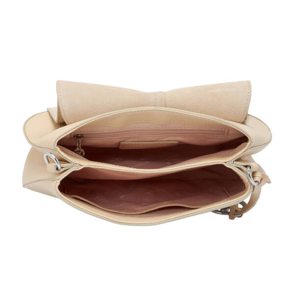 Krem Deri Kadın Çapraz Askılı Çanta - S25K1BC80241-N30 - 4