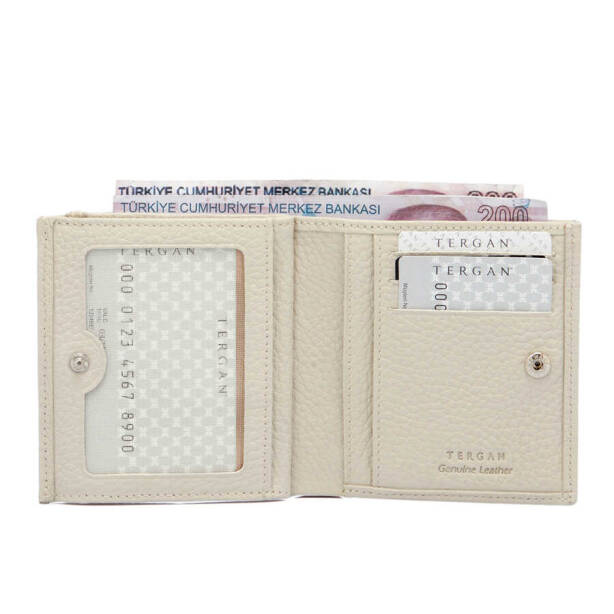 Krem Hakiki Deri Kadın Cüzdan - S1CB00005627-N30 - 2