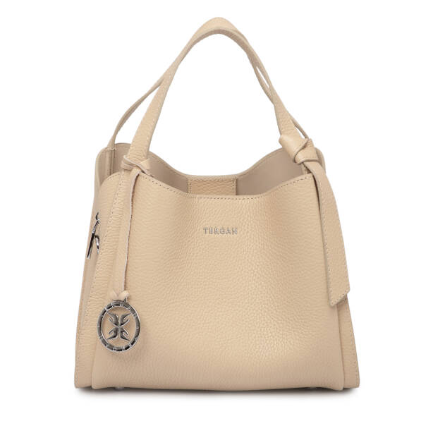 Krem Deri Kadın El Çantası - S25K1BC80351-N30 