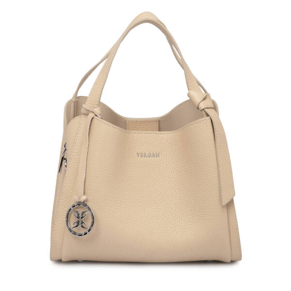 Krem Deri Kadın El Çantası - S25K1BC80351-N30 - 1