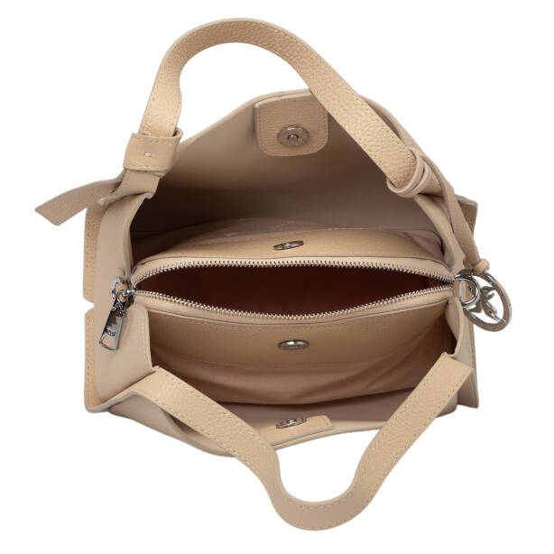 Krem Deri Kadın El Çantası - S25K1BC80351-N30 - 4