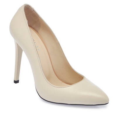 Krem Deri Kadın Stiletto - K24I1AY67482-A68 