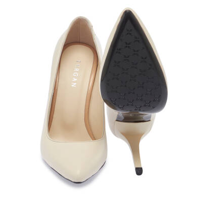 Krem Deri Kadın Stiletto - K24I1AY67482-A68 - 4
