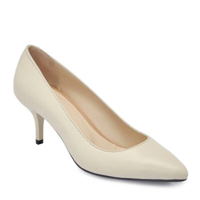 Krem Deri Kadın Stiletto - K24S1AY67737-A68 